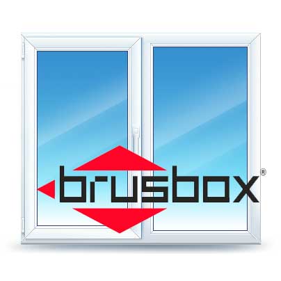 Двухстворчатые окна Brusbox Двухстворчатые окна Brusbox